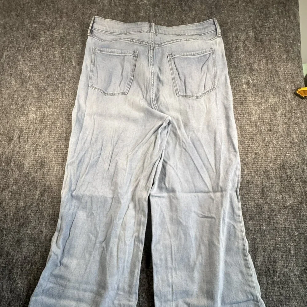 LC Lauren Conrad Wide leg faded jeans size 14 - Picture 2 of 8